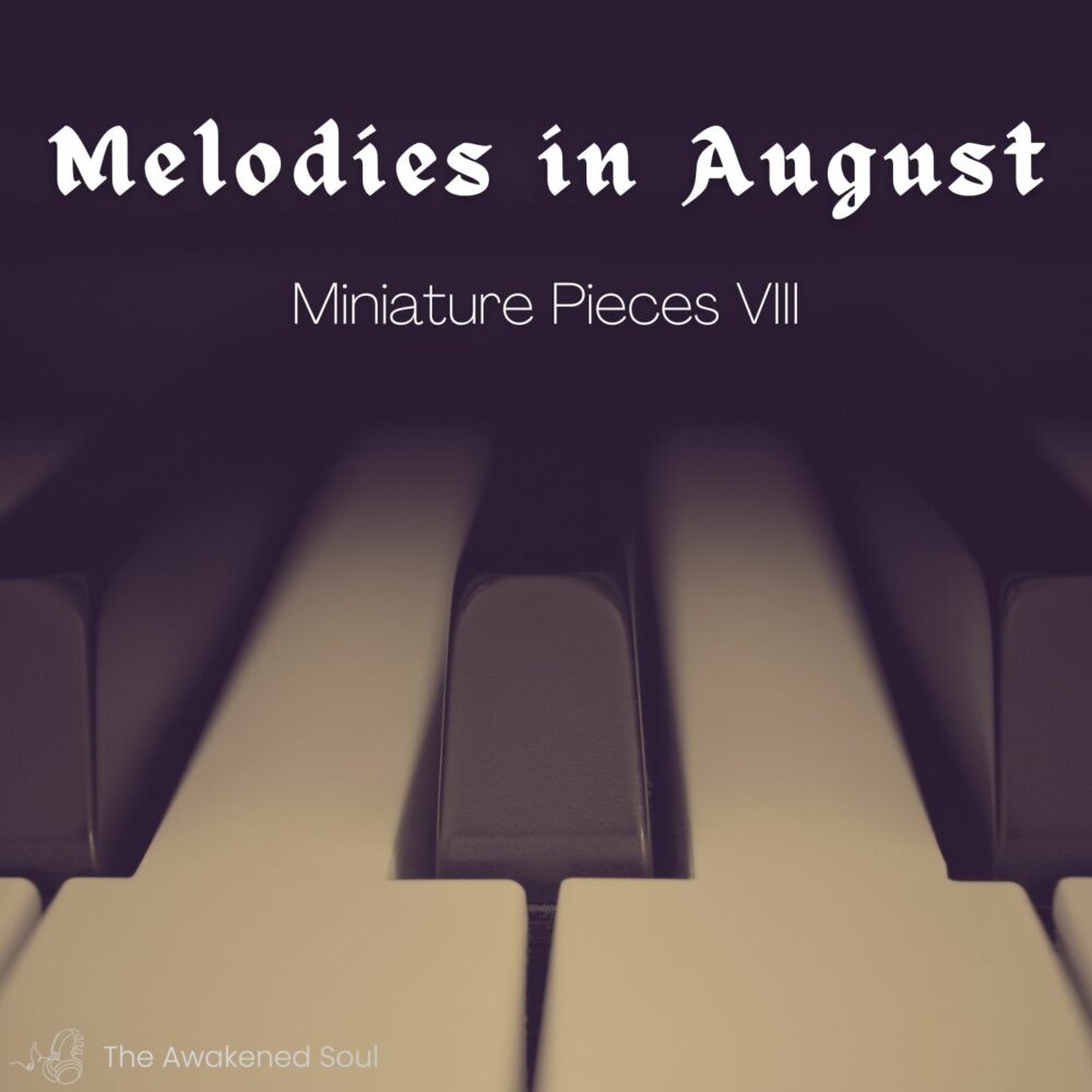 A Grey Album Cover "Melodies in August" - - Miniature Piece Project