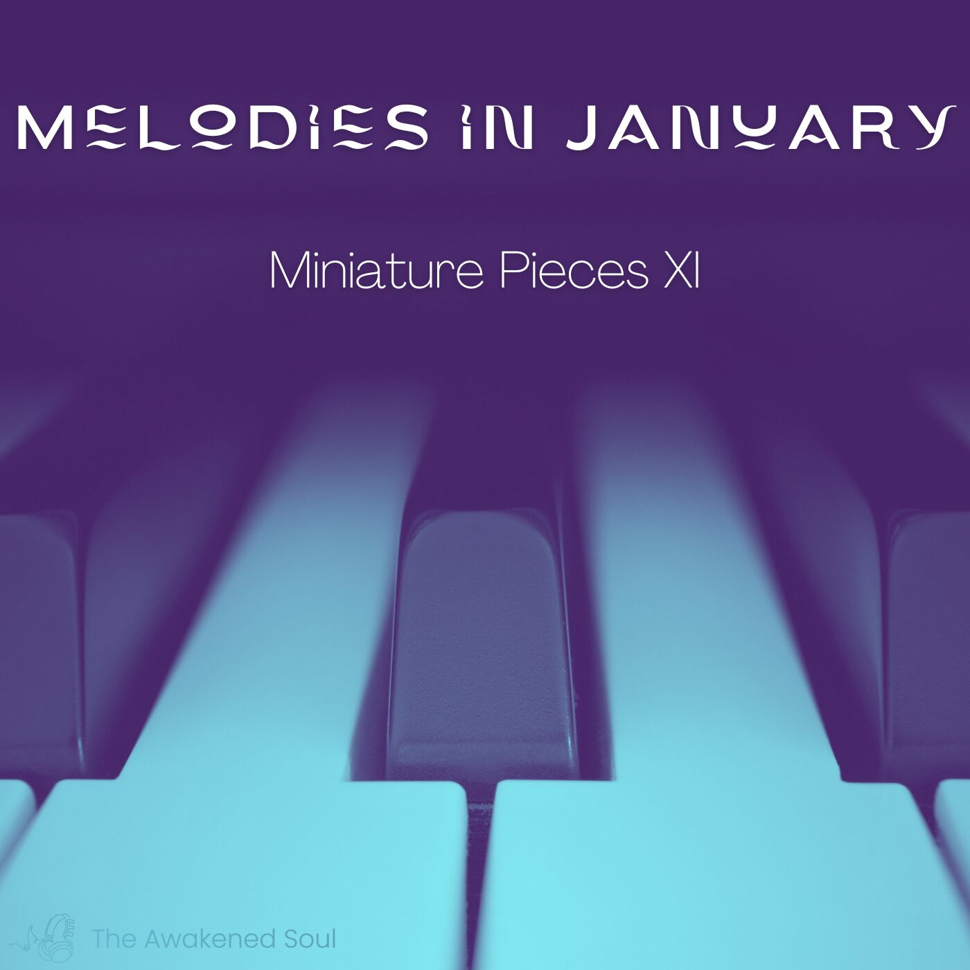 An Aqua Album Cover "Melodies in January" - Miniature Piece Project